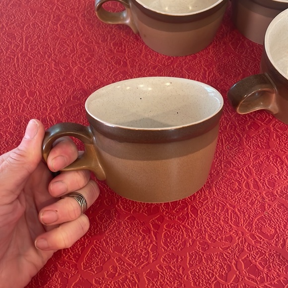 Four mid century modern mikasa potters art Ben siebel mugs set of 4 vintage! - Picture 3 of 5